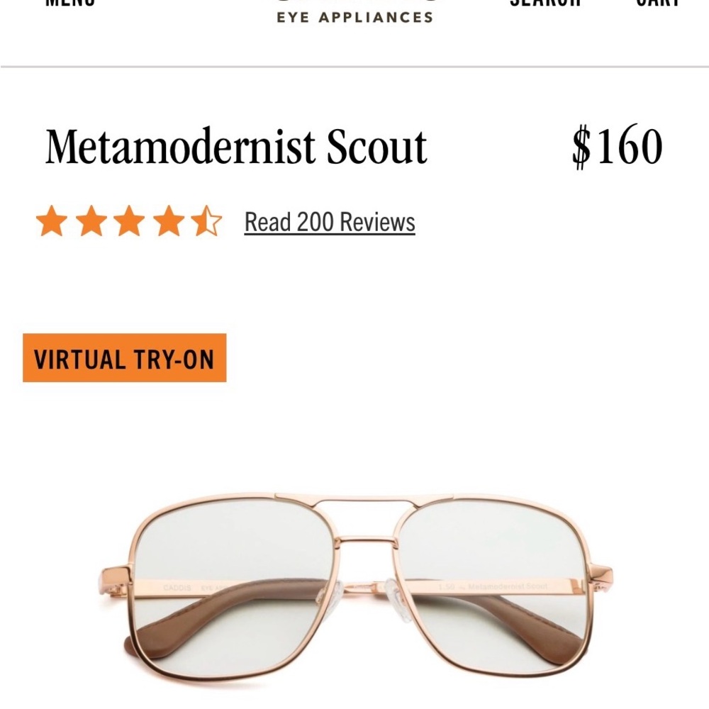 Metamodernist Scout Gold Aviator reading glasses